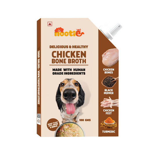 Nootie Natural Chicken Broth for Dogs & Cats – Nutrient-Rich, Hydrating Meal Topper (100ml)