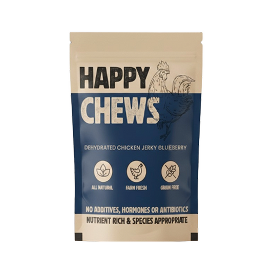 Nootie Happy Chews – Dehydrated Chicken Jerky Blueberry Dog Treats (80g) | All-Natural, Grain-Free Protein Snack