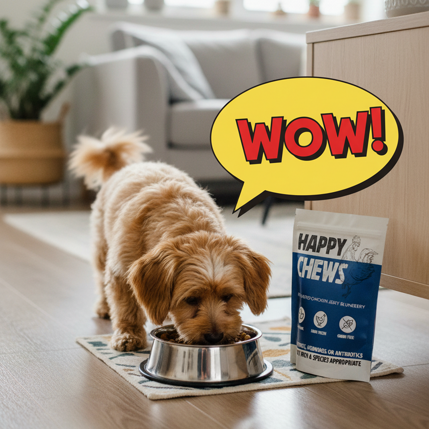 Nootie Happy Chews – Dehydrated Chicken Jerky Blueberry Dog Treats (80g) | All-Natural, Grain-Free Protein Snack