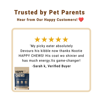 Nootie Happy Chews – Dehydrated Chicken Jerky Blueberry Dog Treats (80g) | All-Natural, Grain-Free Protein Snack