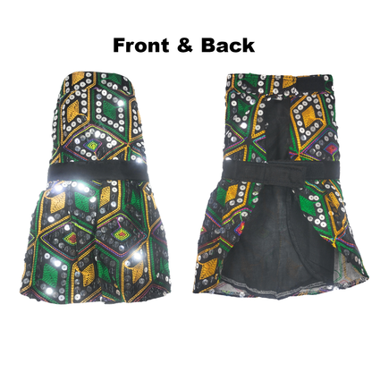 Nootie Festive Dress for Female Dogs – Black | Stylish Outfit for Weddings & Festivals