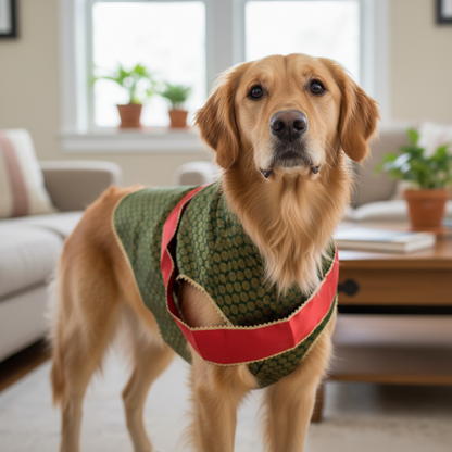 Nootie Festive Sherwani with Chunni for Pets – Green | Stylish Outfit for Weddings & Festivals