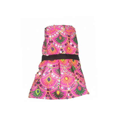 Nootie Festive Dress for Female Dogs – Pink | Stylish Outfit for Weddings & Festivals