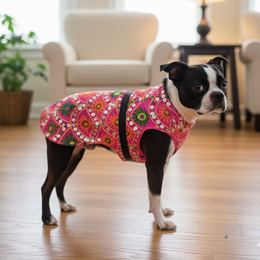 Nootie Festive Female Dog Dress – Pink