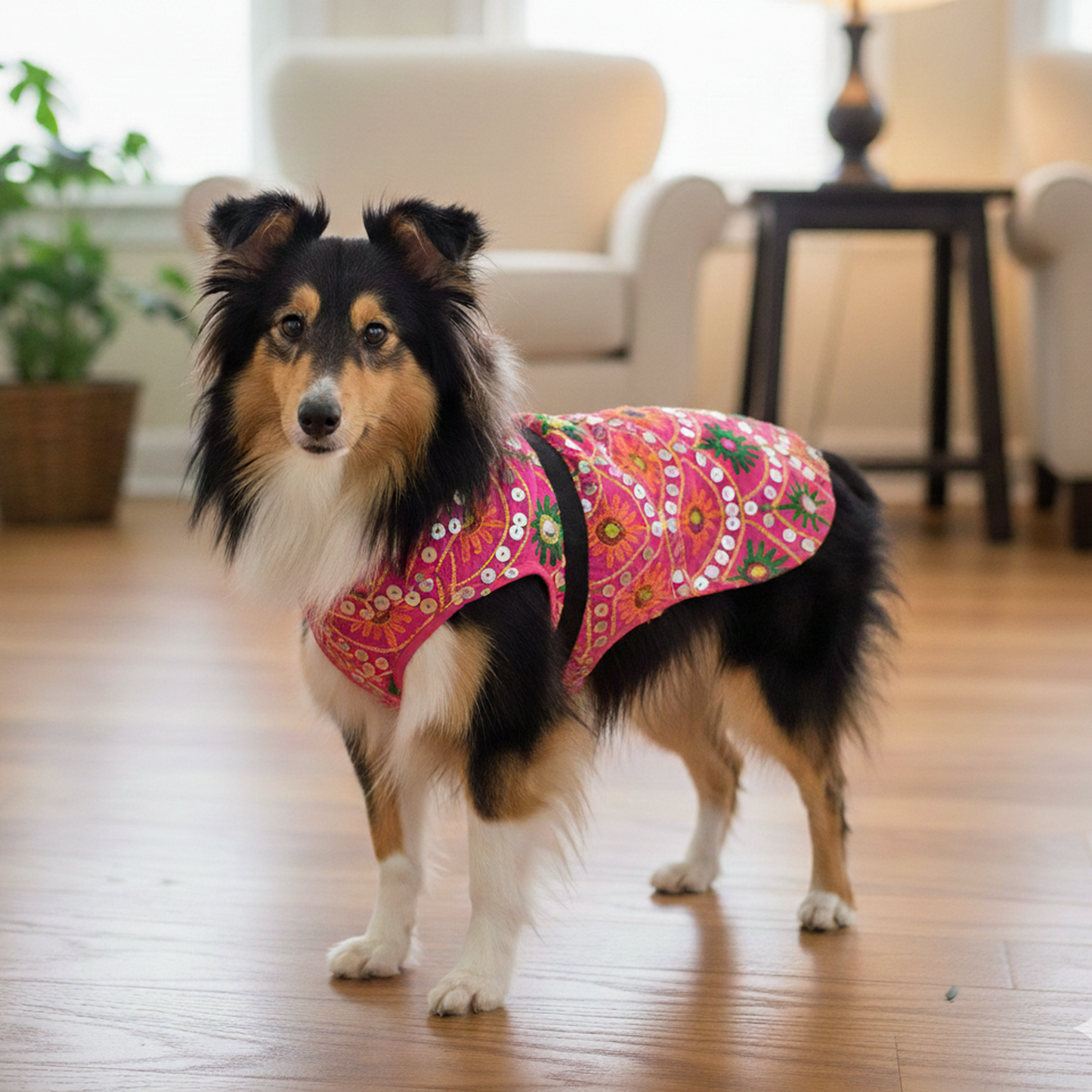 Nootie Festive Dress for Female Dogs – Pink | Stylish Outfit for Weddings & Festivals
