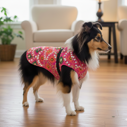 Nootie Festive Dress for Female Dogs – Pink | Stylish Outfit for Weddings & Festivals
