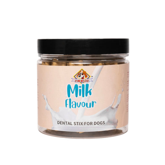 Nootie Gluten Free Dental Stix for Dogs,Treats for All Life Stages Milk Flavour 220 Gm Box