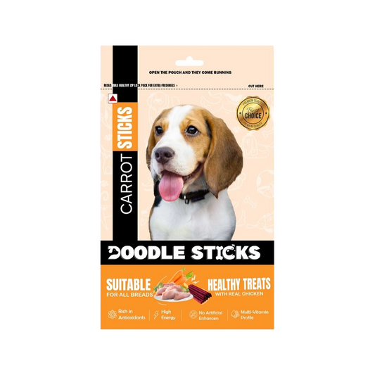 Nootie Doodle Sticks – Real Chicken & Carrot Dog Treats (70g) | Healthy, Collagen-Rich, Gluten-Free Snack for All Breeds