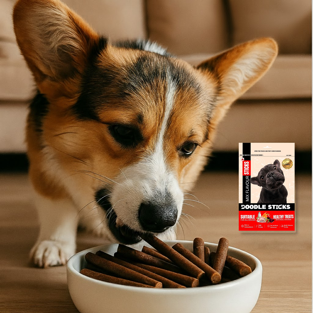 Nootie Doodle Sticks – Real Chicken Mix Dog Treats (70g) | Healthy, Collagen-Rich, Gluten-Free Snack for All Breeds