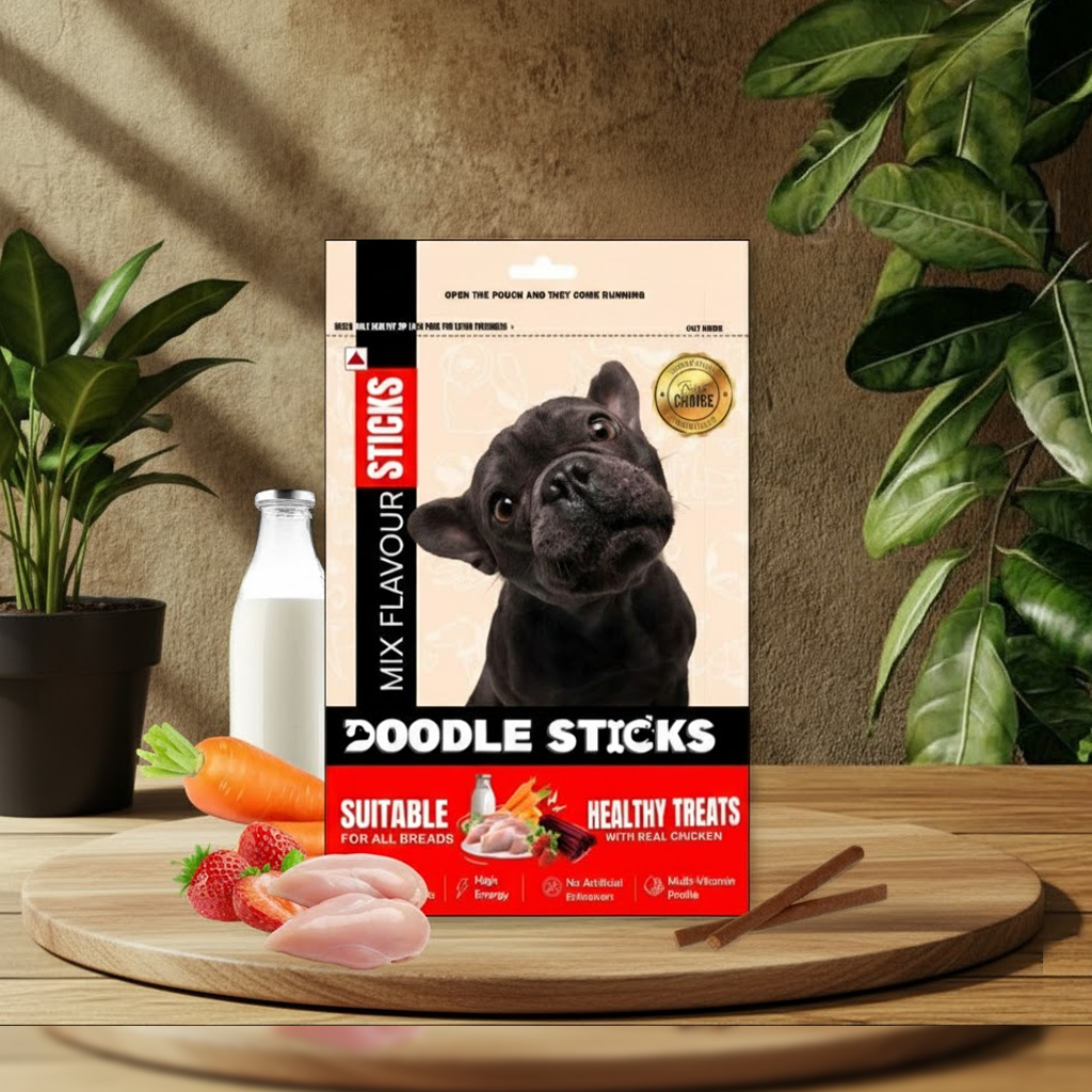Nootie Doodle Sticks – Real Chicken Mix Dog Treats (70g) | Healthy, Collagen-Rich, Gluten-Free Snack for All Breeds