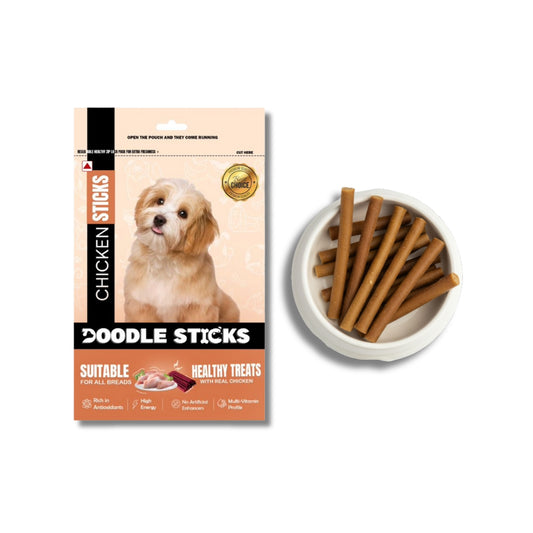 Nootie Doodle Sticks – Real Chicken Dog Treats (70g) | Healthy, Collagen-Rich, Gluten-Free Snack for All Breeds