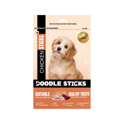 Nootie Doodle Sticks – Real Chicken Dog Treats (70g) | Healthy, Collagen-Rich, Gluten-Free Snack for All Breeds