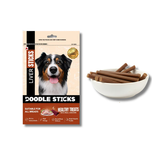 Nootie Doodle Sticks – Real Chicken & Liver Dog Treats (70g) | Healthy, Collagen-Rich, Gluten-Free Snack for All Breeds