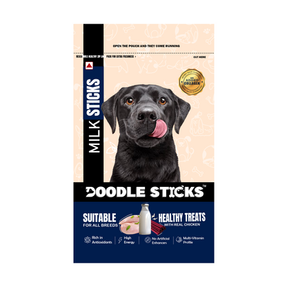 Nootie Doodle Sticks – Real Chicken & Milk Dog Treats (70g) | Healthy, Collagen-Rich, Gluten-Free Snack for All Breeds