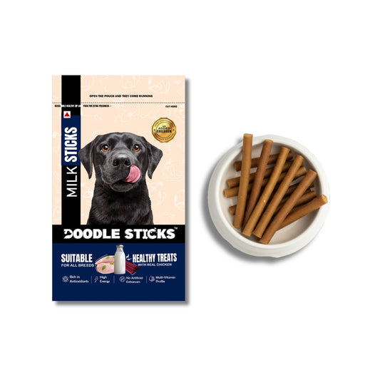 Nootie Doodle Sticks – Real Chicken & Milk Dog Treats (70g) | Healthy, Collagen-Rich, Gluten-Free Snack for All Breeds