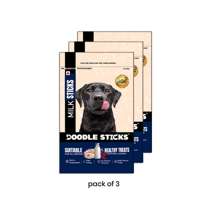Nootie Doodle Sticks – Real Chicken & Milk Dog Treats (70g) | Healthy, Collagen-Rich, Gluten-Free Snack for All Breeds