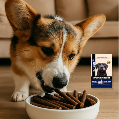 Nootie Doodle Sticks – Real Chicken & Milk Dog Treats (70g) | Healthy, Collagen-Rich, Gluten-Free Snack for All Breeds