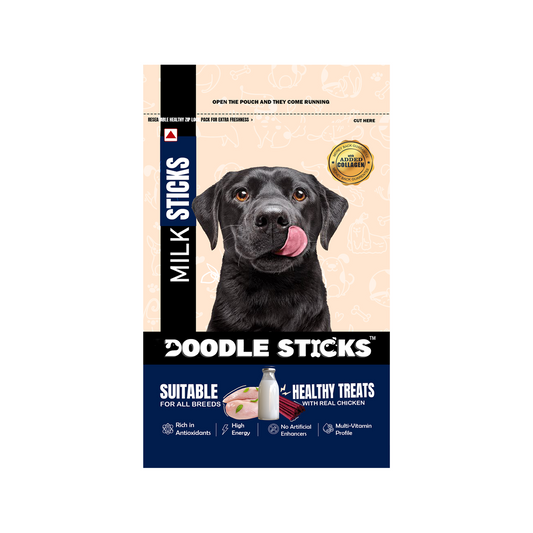 Nootie Doodle Sticks – Real Chicken & Milk Dog Treats (70g) | Healthy, Collagen-Rich, Gluten-Free Snack for All Breeds
