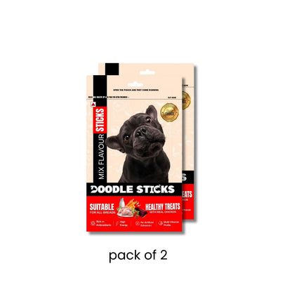 Nootie Doodle Sticks – Real Chicken Mix Dog Treats (70g) | Healthy, Collagen-Rich, Gluten-Free Snack for All Breeds