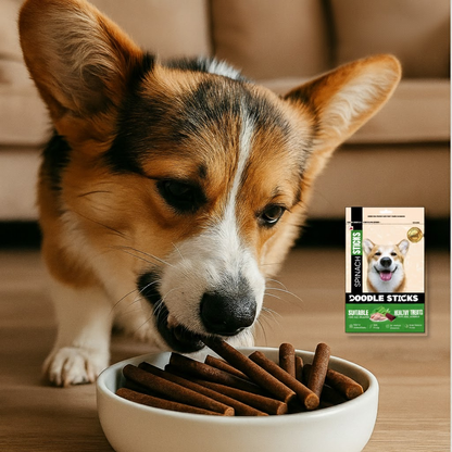 Nootie Doodle Sticks – Real Chicken & Spinach Dog Treats (70 g) | Healthy, Collagen-Rich, Gluten-Free Snack for All Breeds
