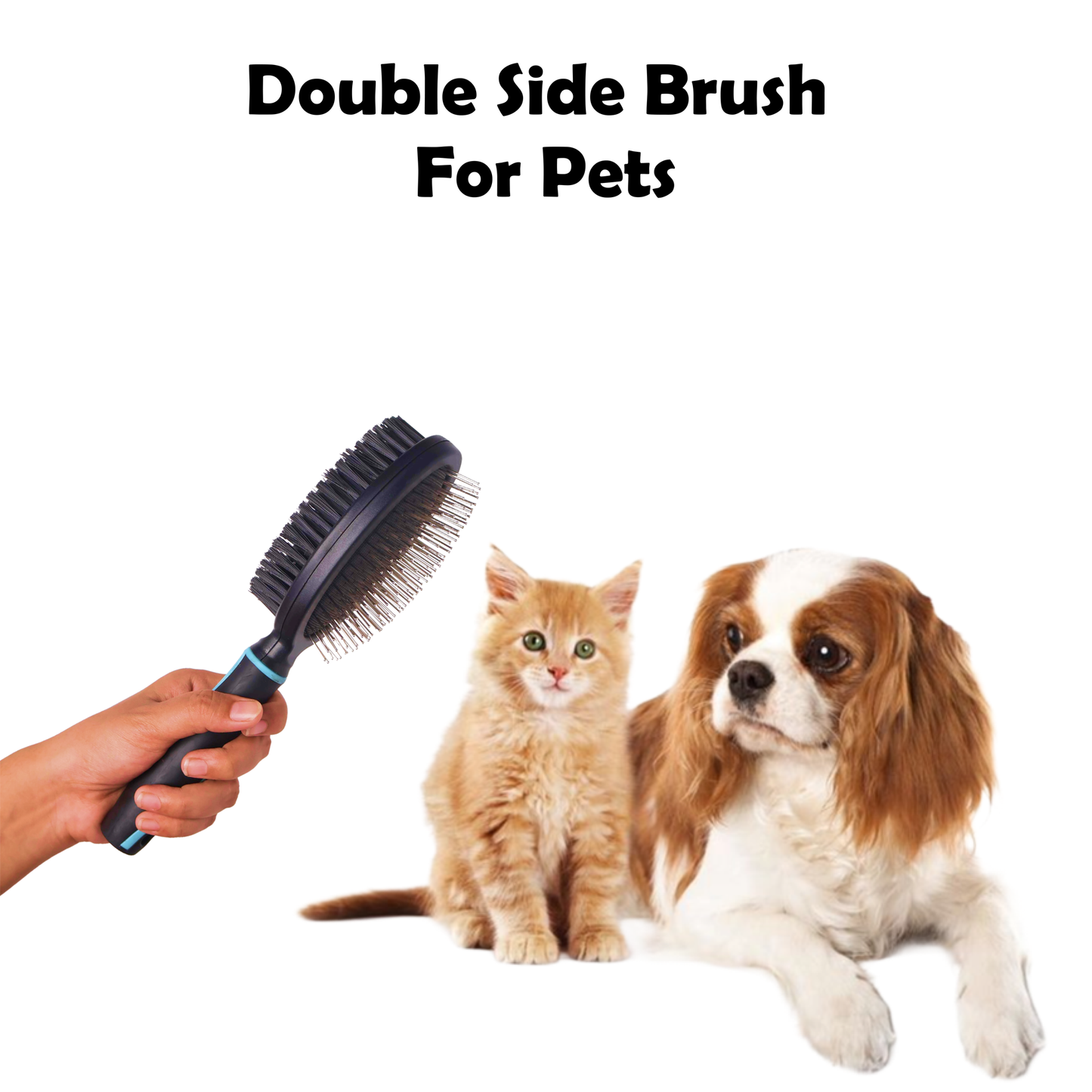Nootie Furrtoolz Premium Plastic Pin Brush – Large | Anti-Static, Rounded Tips & Comfort Handle