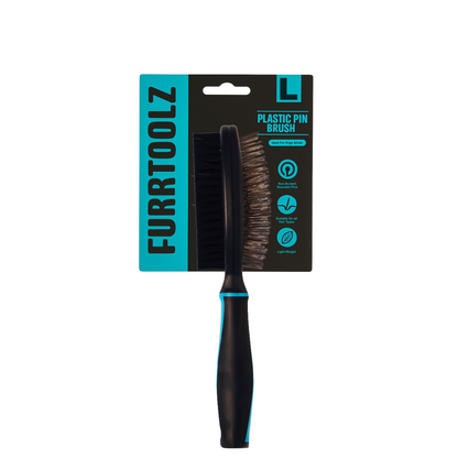 Nootie Furrtoolz Premium Plastic Pin Brush – Large | Anti-Static, Rounded Tips & Comfort Handle
