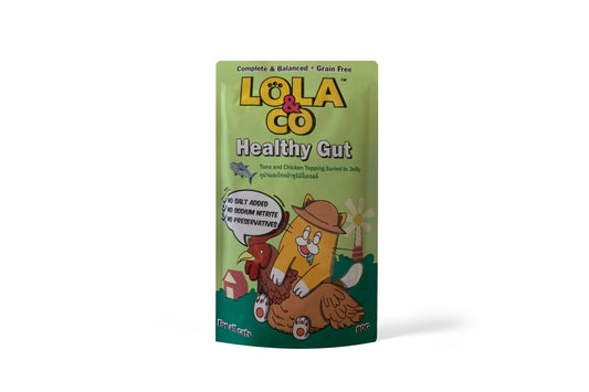 Lola & Co Tuna and Chicken Cat Jelly for Healthy Gut Pack of 12
