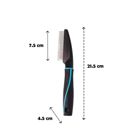 Nootie Furrtoolz Premium Flea Comb for Dogs & Cats | Fine Teeth Precision & Ergonomic Grip