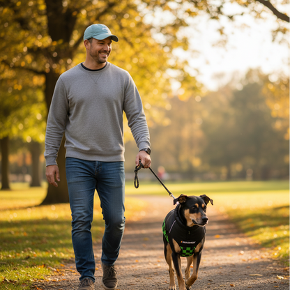 Nootie Dog Winter Jacket – High Neck, Warm & Waterproof Coat for Dogs | Green-Black