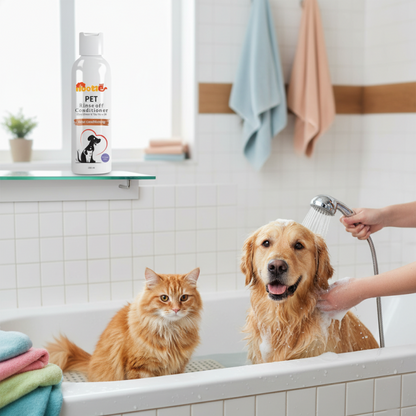 Nootie Pet Rinse-Off Conditioner with Shea Butter & Tea Tree Oil for Dogs & Cats (200 ml) | Deep Nourishment, Softness & Shine