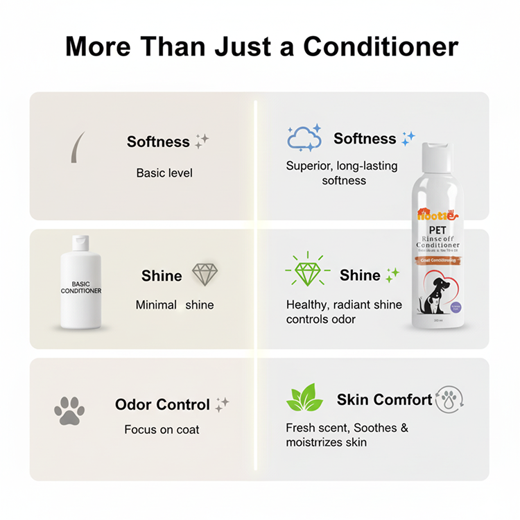 Nootie Pet Rinse-Off Conditioner with Shea Butter & Tea Tree Oil for Dogs & Cats (200 ml) | Deep Nourishment, Softness & Shine