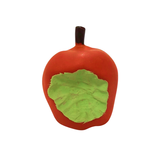 Nootie Dog Latex Squeaky Toy – Apple Shape – Non-Toxic, Durable & Fun for Chewing, Playing, Teething, and Training – 7.5 x 7.5 x 9.5 cm – Red
