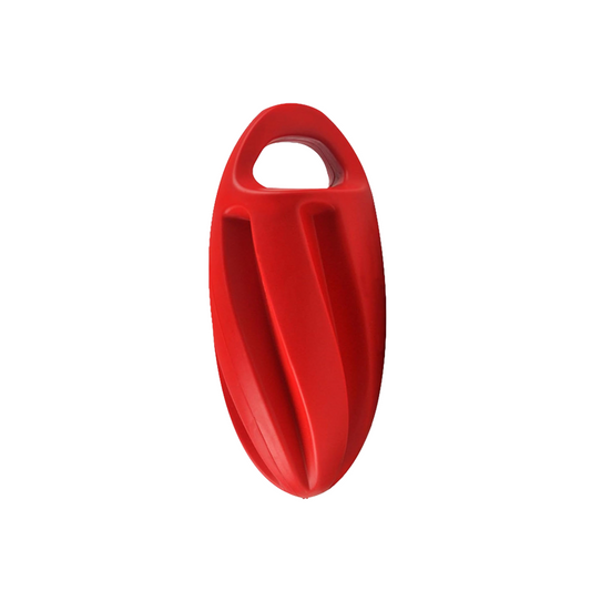 Nootie Hard Rubber Toy for Dog Durable, Non-Toxic Chew Toy for Dogs, Great for Playing, Teething, Chewing & Training, Red (Rugby, Large)