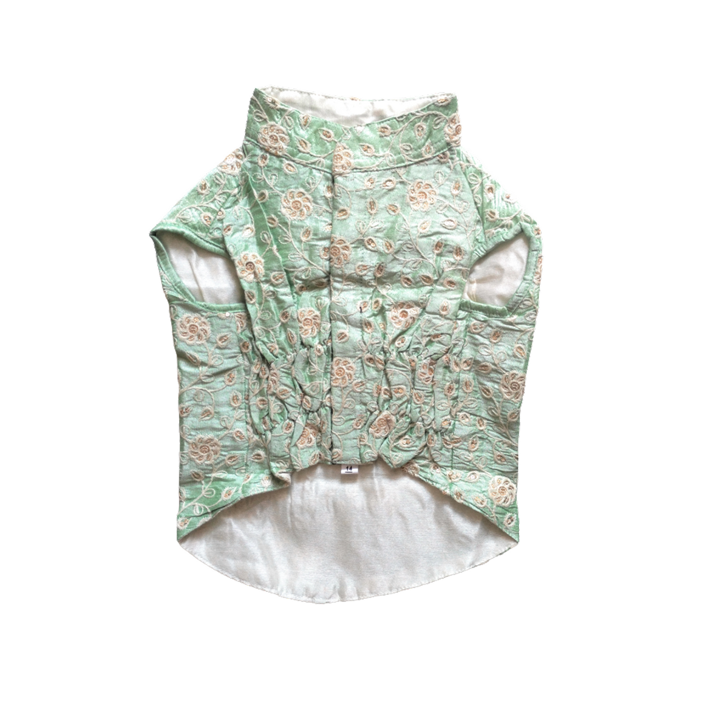 Nootie Festive Sherwani for Dogs – Light Green | Stylish Outfit for Weddings & Festivals