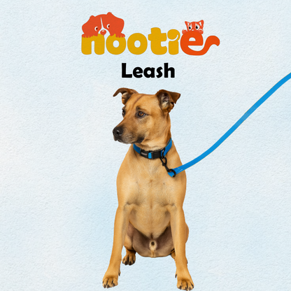 Nootie Plush Padded Leash Blue Color with Yellow Detailing