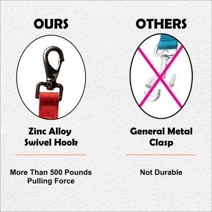 Nootie Plush Padded Leash Red Color with Grey Detailing