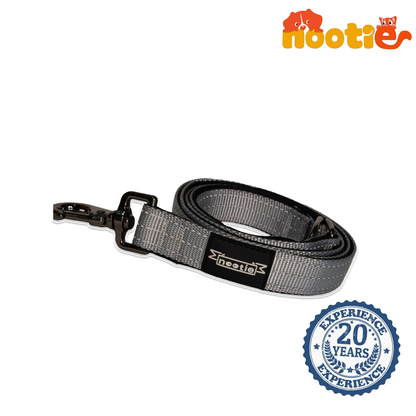 Nootie Plush Padded Leash Grey Color with Blue Detailing