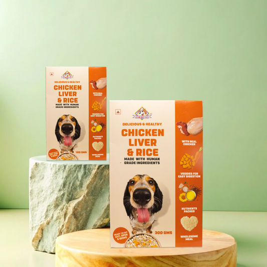 Nootie Freshly Wholesome Wet Dog Food | Buy 1 Get 1 (300g + 100g) | All Natural, Non-Vegetarian Meal with Real Chicken, Chicken Liver & Rice | Gluten Free, Ready-to-Eat Chicken Biryani, Adult Dogs