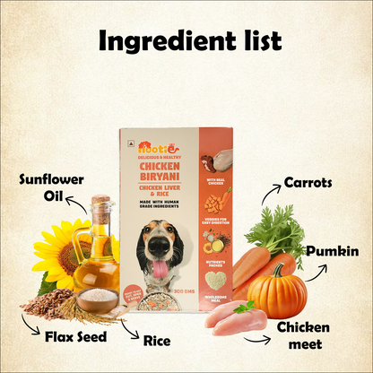 Nootie Chicken & Liver Dog Meal (300g) – Human-Grade, Balanced Wet Food for Puppies & Adults