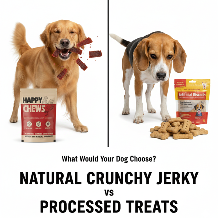 Nootie Happy Chews – Dehydrated Chicken Jerky Cranberry Dog Treats (80g) | All-Natural, Grain-Free Protein Snack