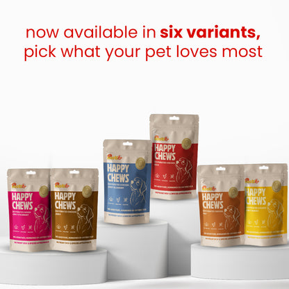 Nootie Happy Chews – Dehydrated Chicken Neck Dog Treats (80g) | All-Natural, High-Protein, Crunchy Snack