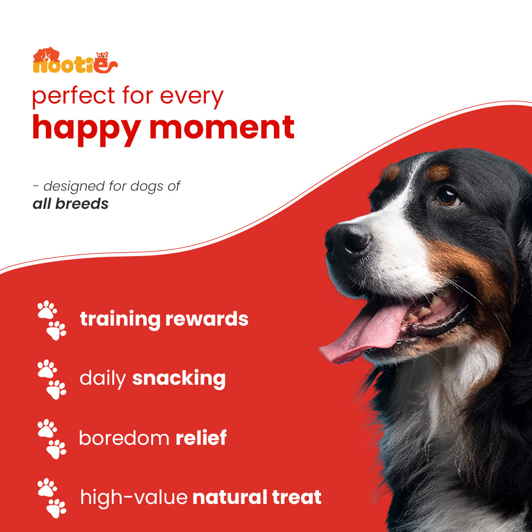 Nootie Happy Chews – Dehydrated Chicken Neck Dog Treats (80g) | All-Natural, High-Protein, Crunchy Snack