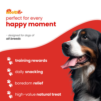 Nootie Happy Chews – Dehydrated Chicken Neck Dog Treats (80g) | All-Natural, High-Protein, Crunchy Snack