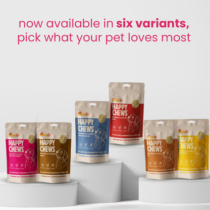 Nootie Happy Chews – Dehydrated Chicken Jerky Strawberry Dog Treats (50g) | All-Natural, Grain-Free Protein Snack