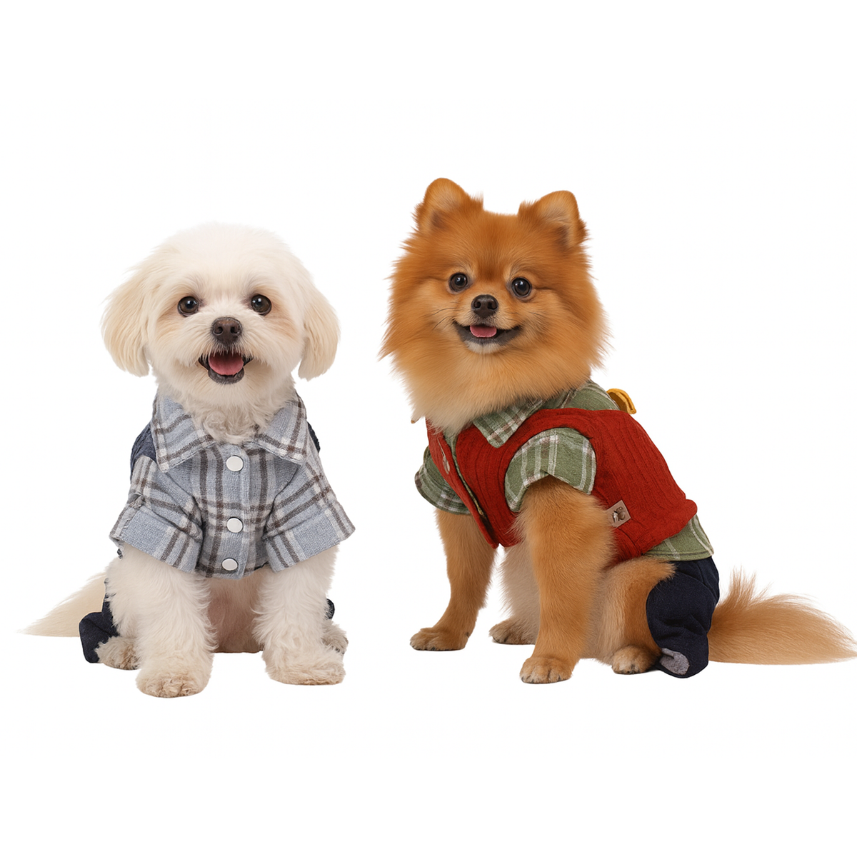 Nootie Winter Double Layer Jumpsuit for Dogs | Warm, Lightweight | Easy Wear Button Design