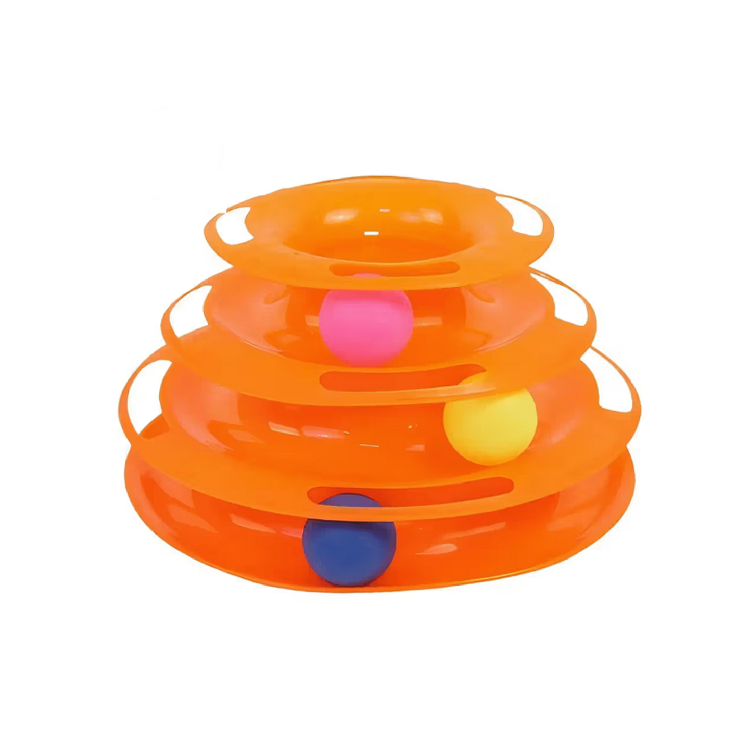 Nootie Interactive Cat Tier Toy | Multi-Level Rolling Ball Tower for Active Play | Durable, Safe & Fun Cat Toy for Kittens & Adult Cats