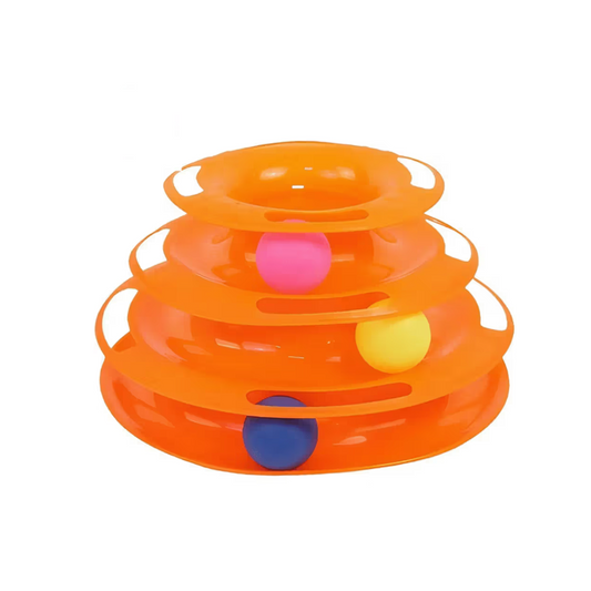 Nootie Interactive Cat Tier Toy | Multi-Level Rolling Ball Tower for Active Play | Durable, Safe & Fun Cat Toy for Kittens & Adult Cats