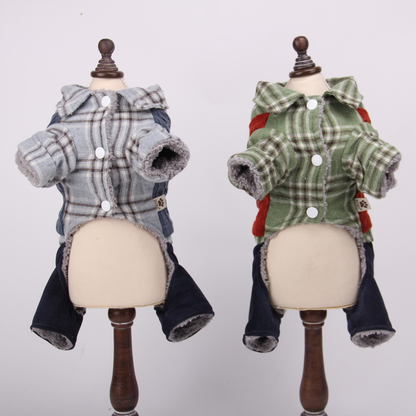 Nootie Winter Double Layer Jumpsuit for Dogs | Warm, Lightweight | Easy Wear Button Design