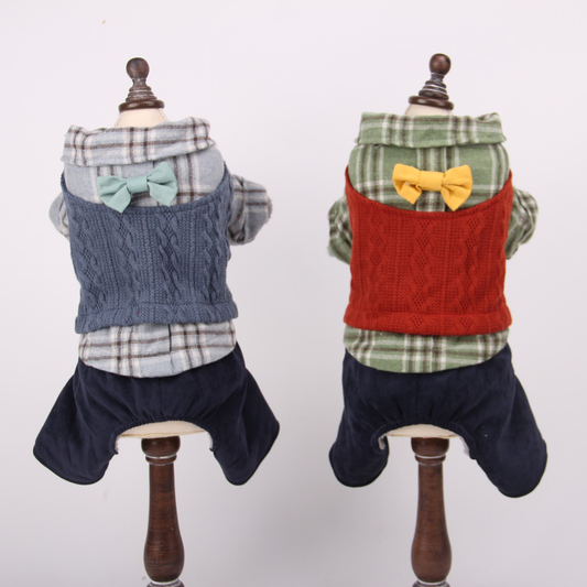 Nootie Winter Double Layer Jumpsuit for Dogs | Warm, Lightweight | Easy Wear Button Design