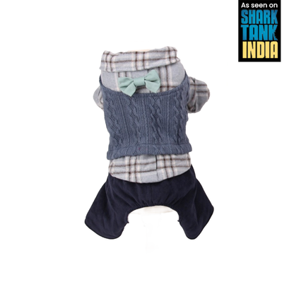 Nootie Winter Double Layer Jumpsuit for Dogs | Soft, Warm and Lightweight | Easy Wear Button Design